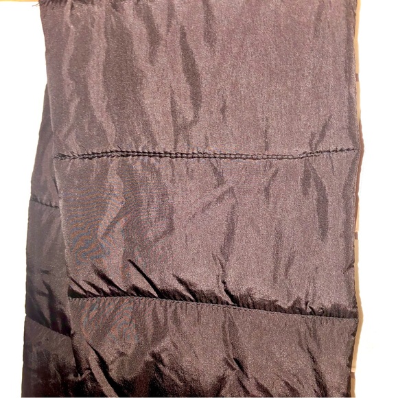 🎓TOPSHOP  Puffer Love Scarf cozy  Black Orange 72in New with Tags - Picture 10 of 12